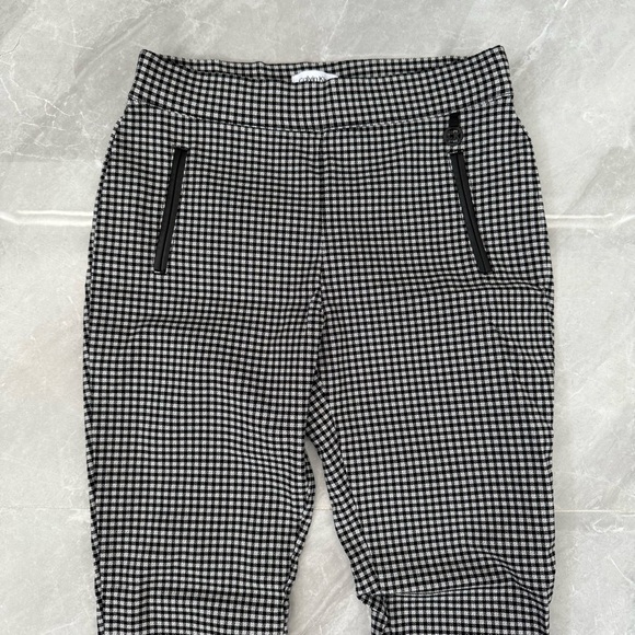 Women’s Calvin Klein Checkered Elastic Stretch Work Career Business Pants Size 8 - Picture 2 of 15